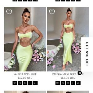 Babyboo Valeria Top & Skirt LIME